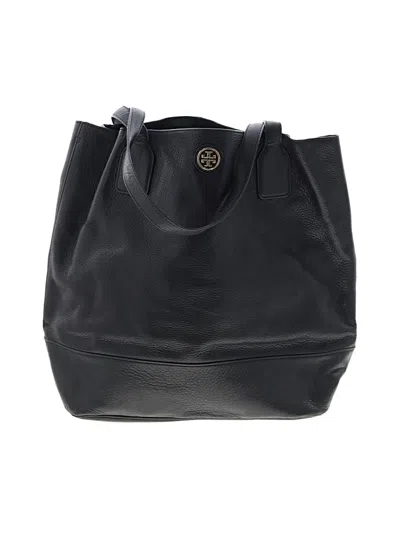 Pre-owned Tory Burch Leather Tote Bag In Black