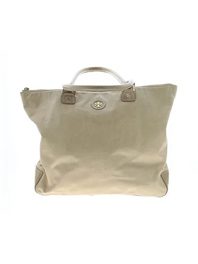 Pre-owned Tory Burch Leather Tote Bag In Brown