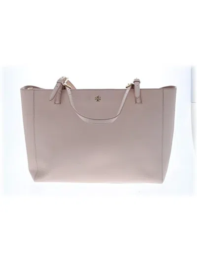 Pre-owned Tory Burch Leather Tote Bag In Pink