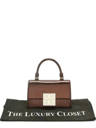 Pre-owned Tory Burch Leather Tote Bag In Red