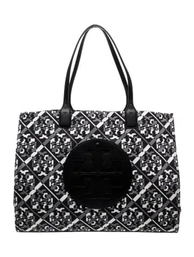 Pre-owned Tory Burch Leather Tote In Black