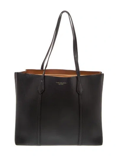 Pre-owned Tory Burch Leather Tote In Black