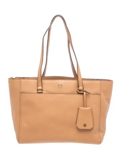 Pre-owned Tory Burch Leather Tote In Brown