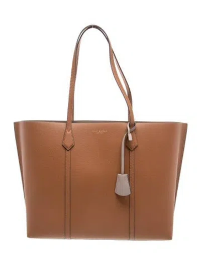 Pre-owned Tory Burch Leather Tote In Brown