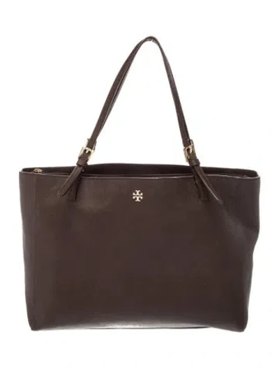 Pre-owned Tory Burch Leather Tote In Brown