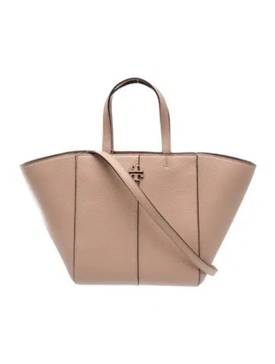 Pre-owned Tory Burch Leather Tote In Brown