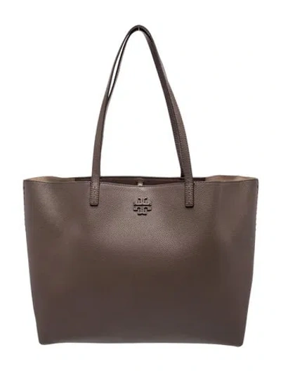Pre-owned Tory Burch Leather Tote In Brown