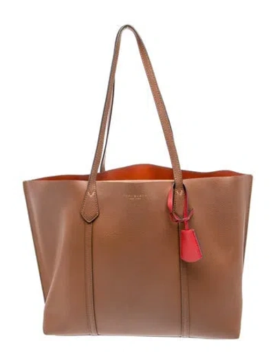 Pre-owned Tory Burch Leather Tote In Brown