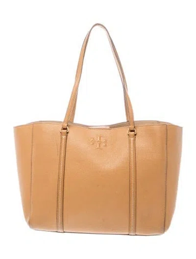 Pre-owned Tory Burch Leather Tote In Brown