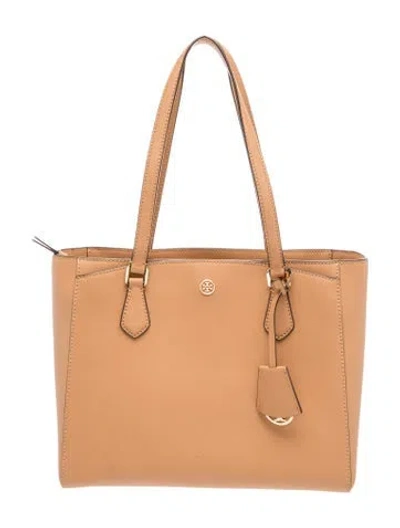 Pre-owned Tory Burch Leather Tote In Brown