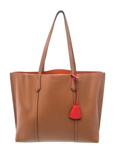 Pre-owned Tory Burch Leather Tote In Brown
