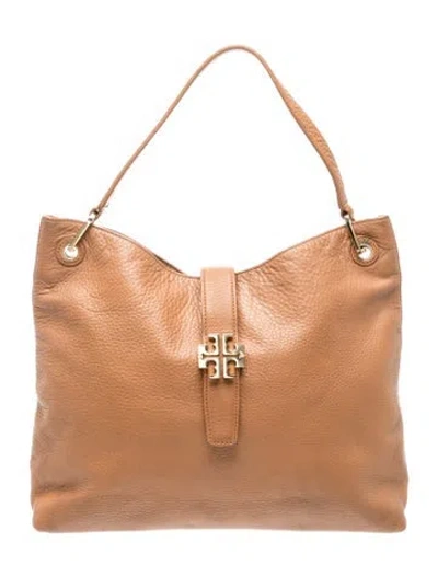 Pre-owned Tory Burch Leather Tote In Brown