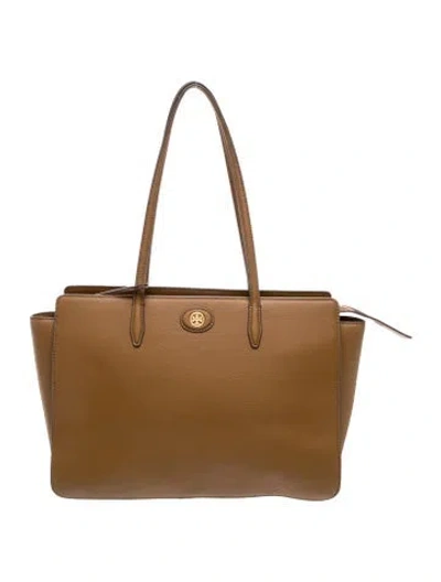 Pre-owned Tory Burch Leather Tote In Brown