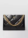 Tory Burch Leather Tote Diamond Chain Strap