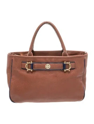 Pre-owned Tory Burch Leather Tote In Multi