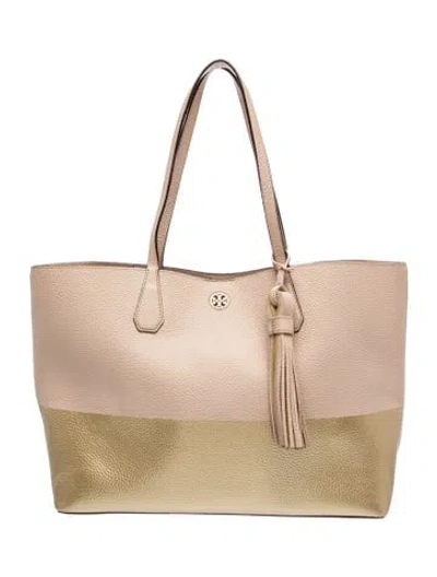 Pre-owned Tory Burch Leather Tote In Multi