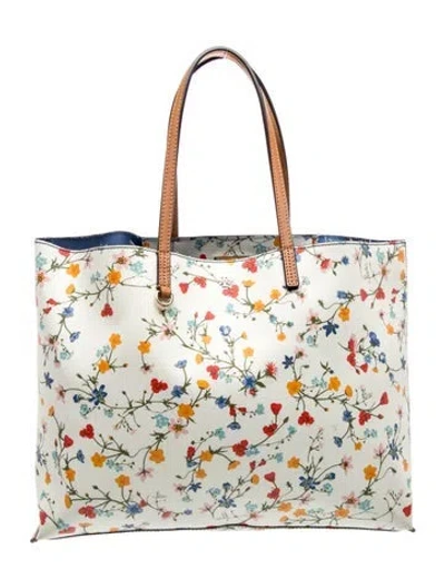 Pre-owned Tory Burch Leather Tote In Multi