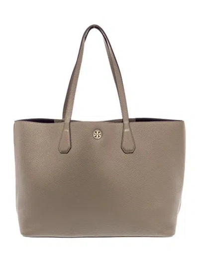 Pre-owned Tory Burch Leather Tote In Neutral