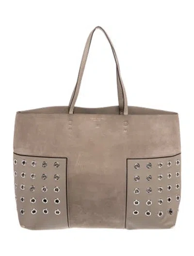 Pre-owned Tory Burch Leather Tote In Neutral