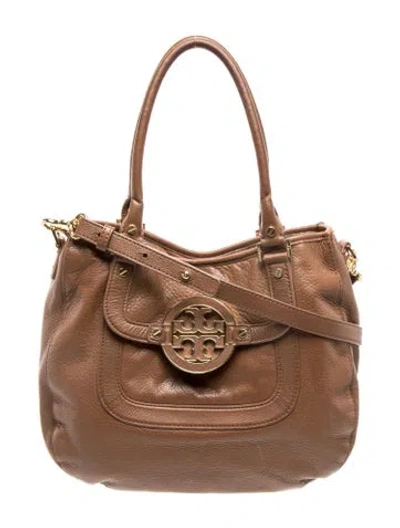Pre-owned Tory Burch Leather Tote In Neutral