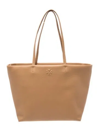 Pre-owned Tory Burch Leather Tote In Neutral