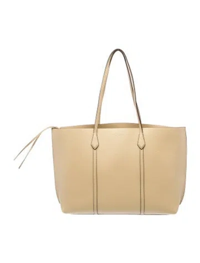 Pre-owned Tory Burch Leather Tote In Neutral