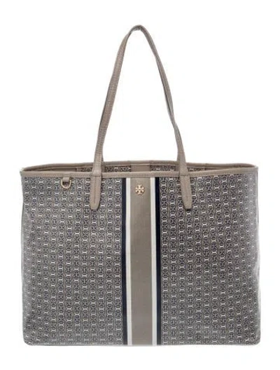 Pre-owned Tory Burch Leather Tote In Neutral