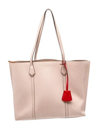 Pre-owned Tory Burch Leather Tote In Neutral