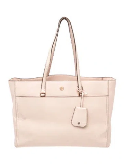 Pre-owned Tory Burch Leather Tote In Pink