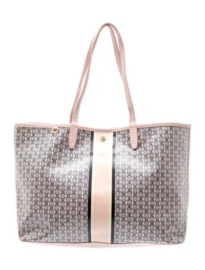 Pre-owned Tory Burch Leather Tote In Pink