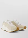 Tory Burch Leather Trainer Sneakers Low Profile Design In Neutral