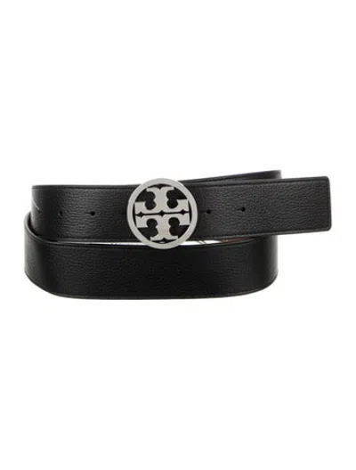 Pre-owned Tory Burch Leather Waist Belt In Black
