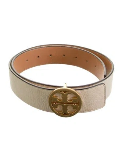 Pre-owned Tory Burch Leather Waist Belt In Neutrals