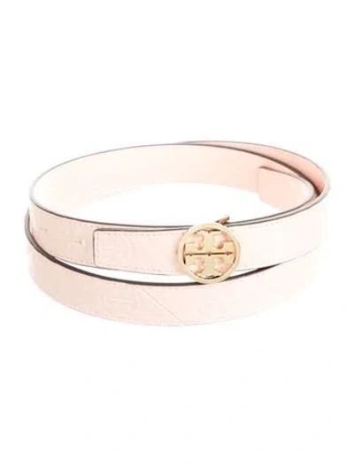 Pre-owned Tory Burch Leather Waist Belt W/ Tags In Pink