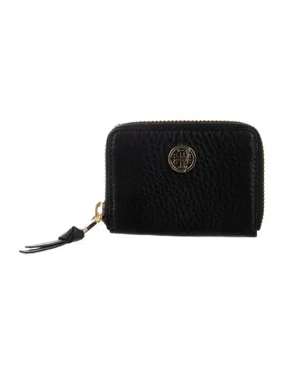 Pre-owned Tory Burch Leather Wallet In Black