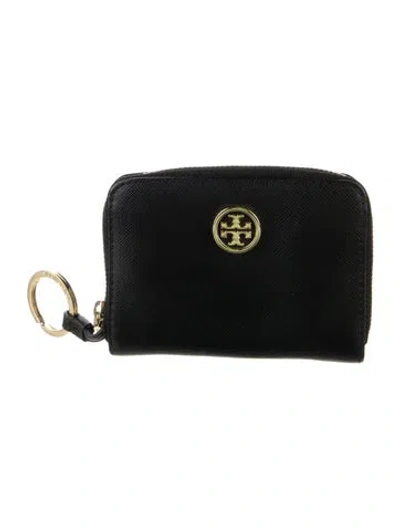 Pre-owned Tory Burch Leather Wallet In Black