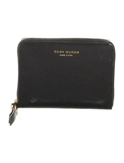 Pre-owned Tory Burch Leather Wallet In Black