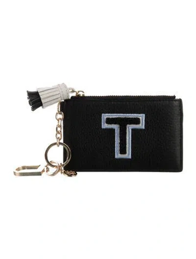 Pre-owned Tory Burch Leather Wallet In Black