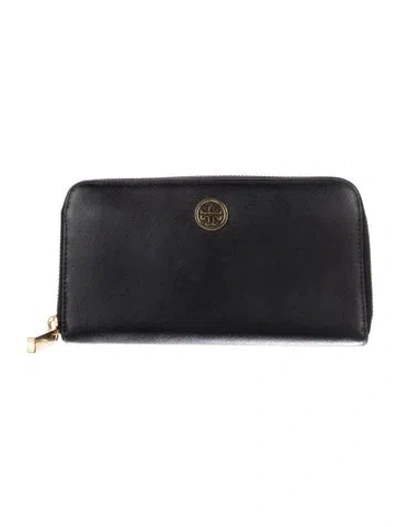 Pre-owned Tory Burch Leather Wallet In Black