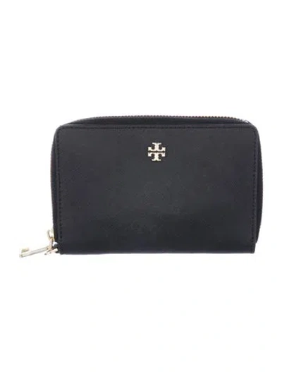Pre-owned Tory Burch Leather Wallet In Black