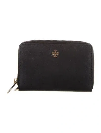 Pre-owned Tory Burch Leather Wallet In Black