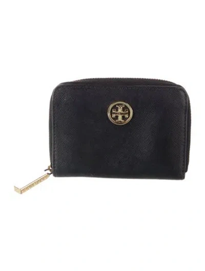 Pre-owned Tory Burch Leather Wallet In Black