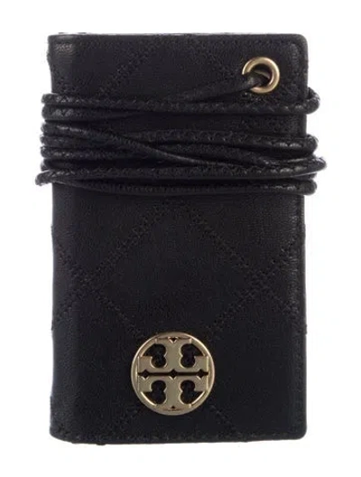 Pre-owned Tory Burch Leather Wallet In Black