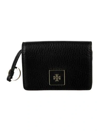 Pre-owned Tory Burch Leather Wallet In Black