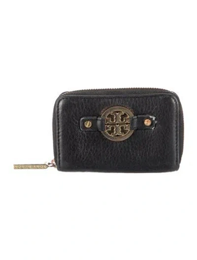 Pre-owned Tory Burch Leather Wallet In Black