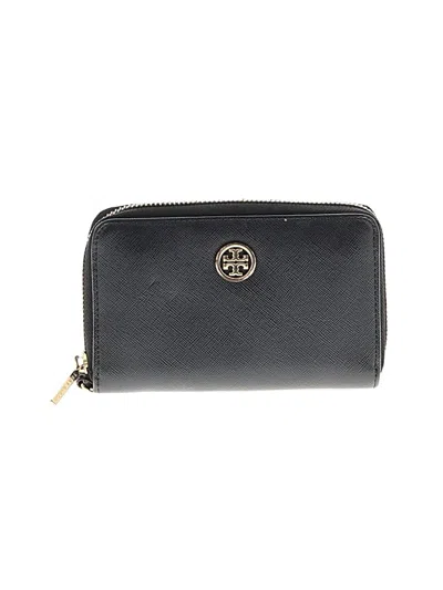 Pre-owned Tory Burch Leather Wallet In Blue