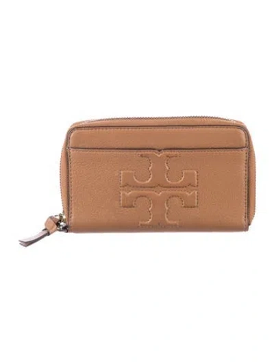 Pre-owned Tory Burch Leather Wallet In Brown