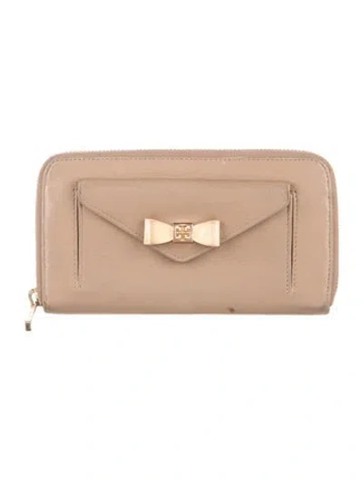 Pre-owned Tory Burch Leather Wallet In Brown