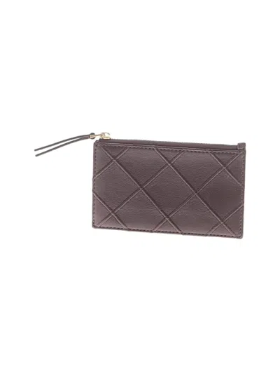 Pre-owned Tory Burch Leather Wallet In Burgundy