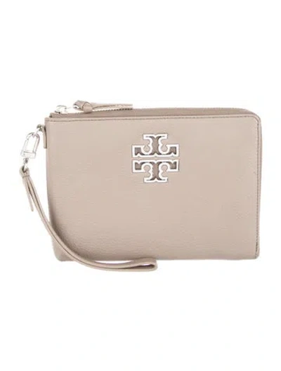 Pre-owned Tory Burch Leather Wallet In Neutral